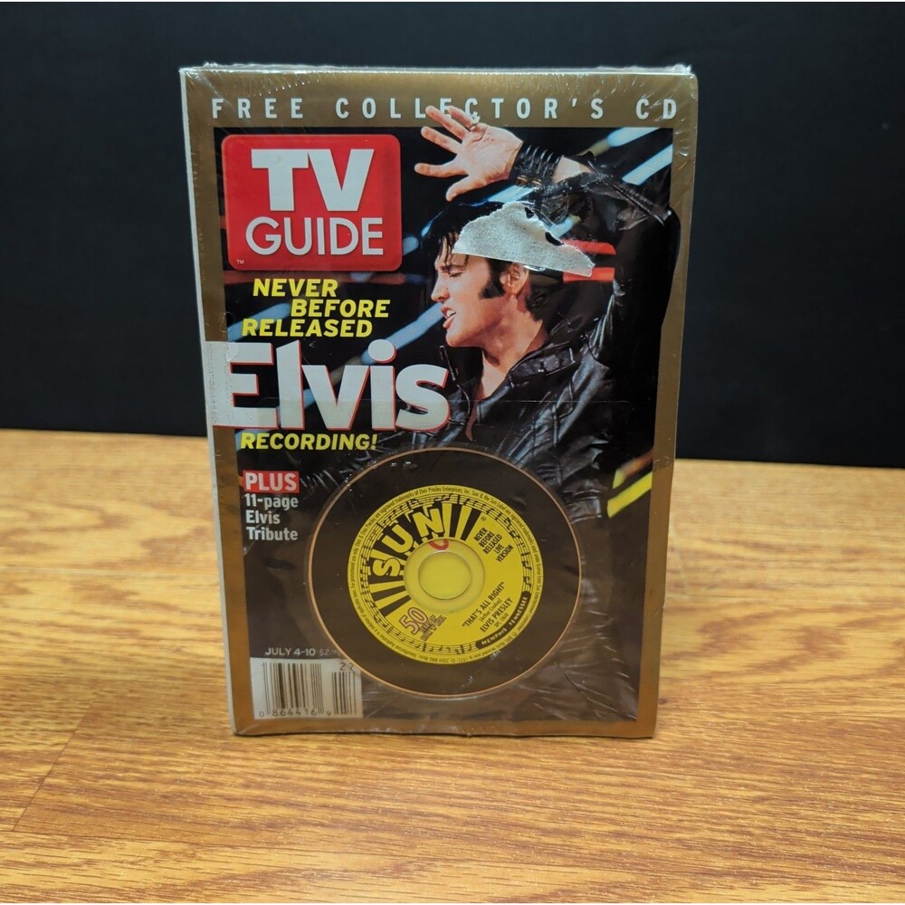 TV Guide July 4-10 2004 Sealed Set of 4 Elvis Presley Collectors CD Tribute